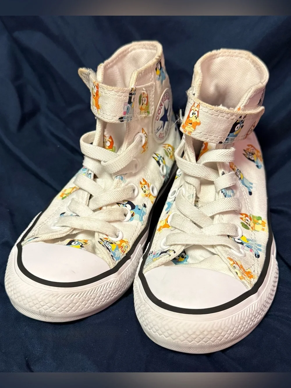 Converse Chuck Taylor All Star Easy Pull On Bluey All Over Print Size 12 Youth